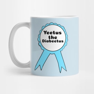 Yeetus the Diabeetus Ribbon - Light Blue Mug